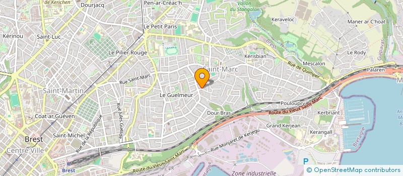 localisation de l'entreprise BERTELET à BREST