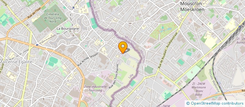 localisation de l'entreprise BERTELOOT ET SOENS CARRELAGE FRANCO BELG  WATTRELOS