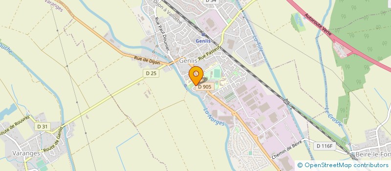 localisation de l'entreprise BERTET SORDEL à ROUVRES-EN-PLAINE