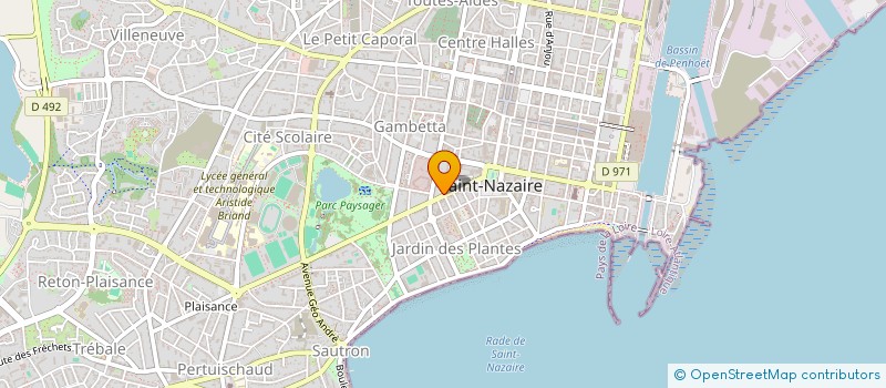 localisation de l'entreprise BERTEX à SAINT-NAZAIRE