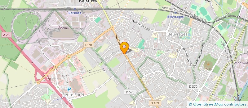 localisation de l'entreprise BERTEZ HOUDART SARL  RAISMES