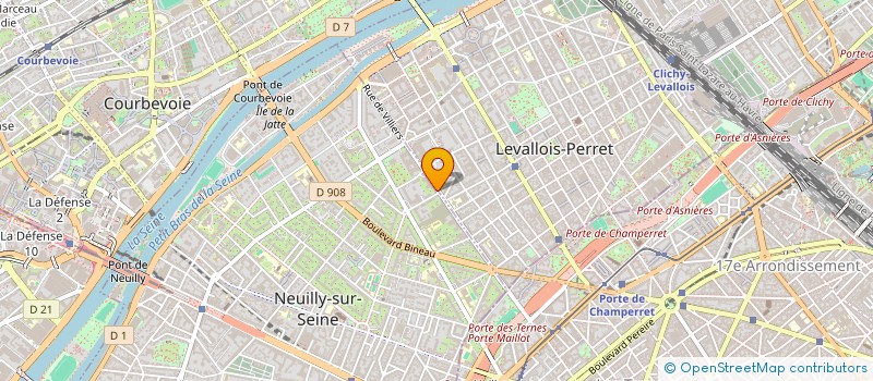 localisation de l'entreprise BERTHA à NEUILLY-SUR-SEINE