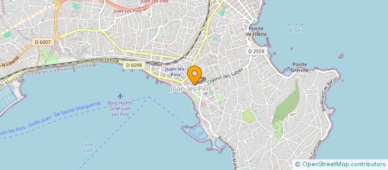 localisation de l'entreprise BERTHAUD INVEST à ANTIBES
