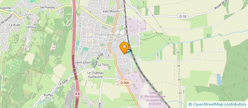 localisation de l'entreprise BERTHAUD ROGER ET RICHARD  SENNECEY-LE-GRAND