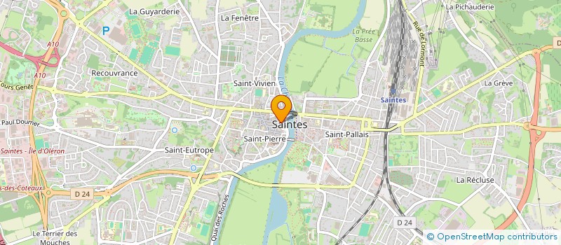 localisation de l'entreprise BERTHE & CO  SAINTES