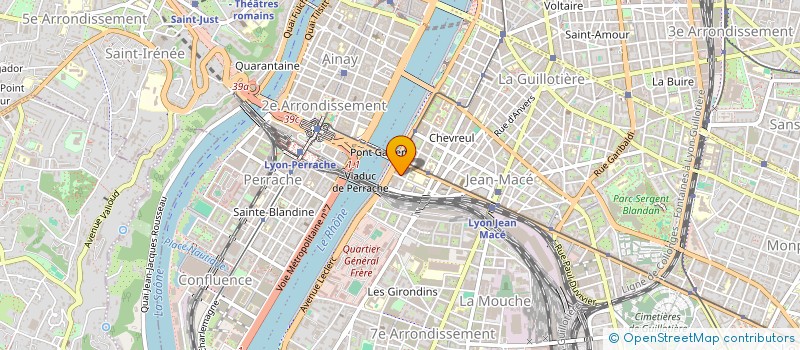 localisation de l'entreprise BERTHE ET LE BARBU  LYON