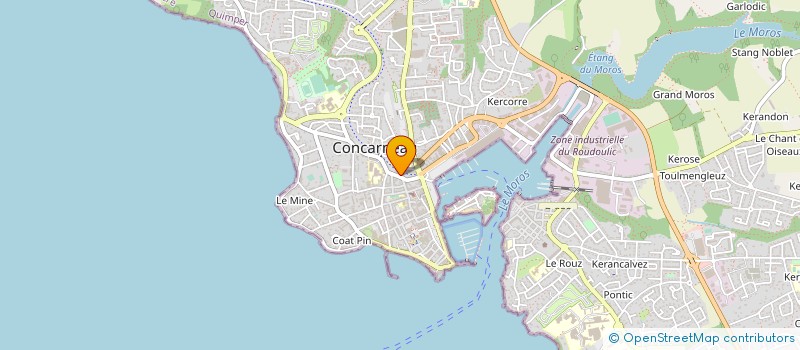 localisation de l'entreprise BERTHE ET TABURET ARCHITECTES à CONCARNEAU