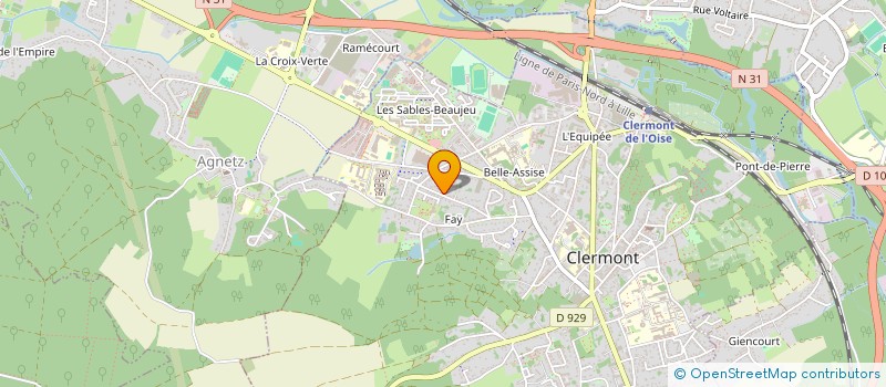 localisation de l'entreprise BERTHE THIERRY à CLERMONT