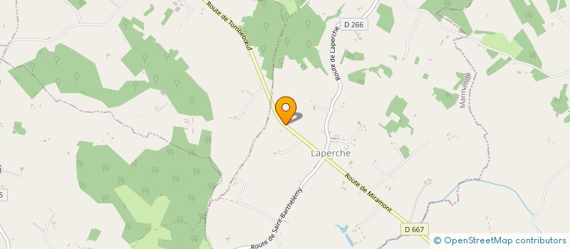 localisation de l'entreprise BERTHELEME  LAPERCHE