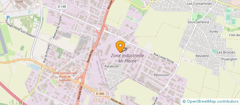 localisation de l'entreprise BERTHELET VOYAGES à GENAS