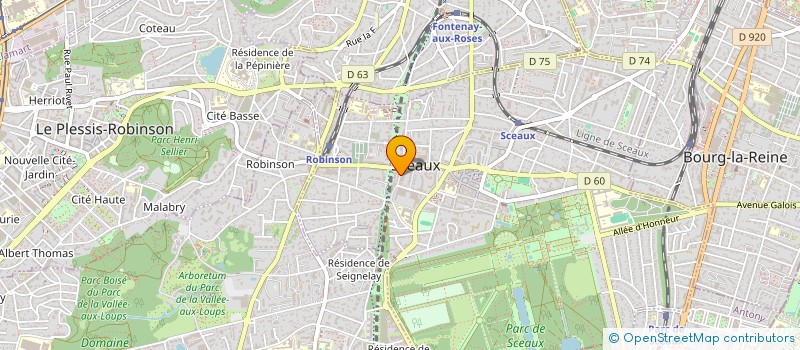 localisation de l'entreprise BERTHELOT 20 à SCEAUX