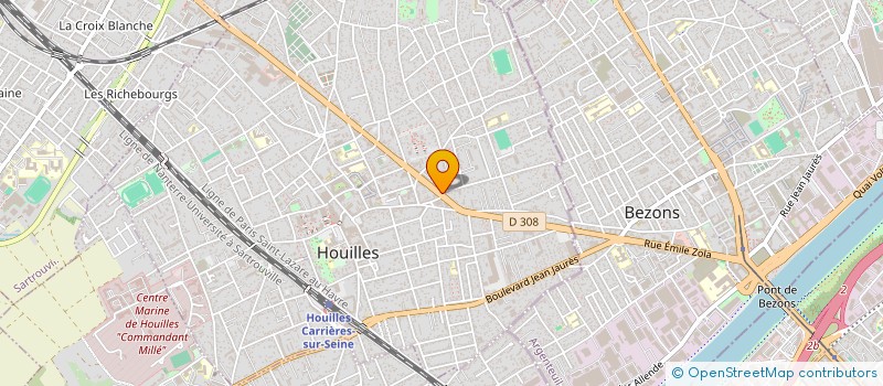 localisation de l'entreprise BERTHELOT  HOUILLES