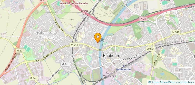 localisation de l'entreprise BERTHELOT  HAUBOURDIN