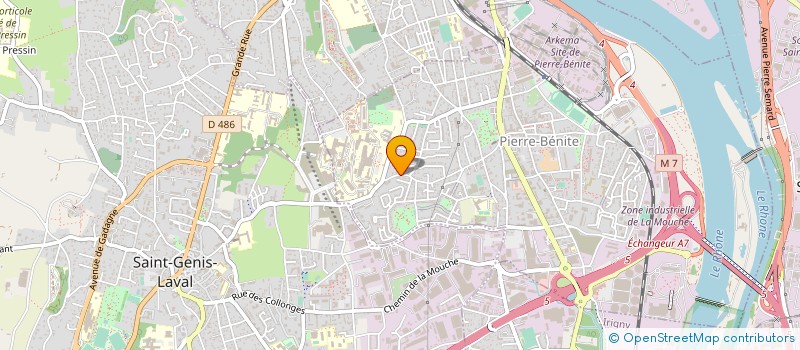 localisation de l'entreprise BERTHELOT - CABAU SARL à OULLINS-PIERRE-BENITE