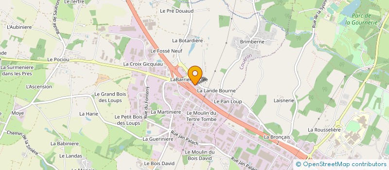 localisation de l'entreprise BERTHELOT CONSTRUCTIONS à COUERON
