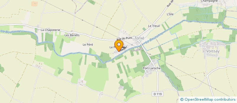 localisation de l'entreprise BERTHELOT COULEUR  TORXE