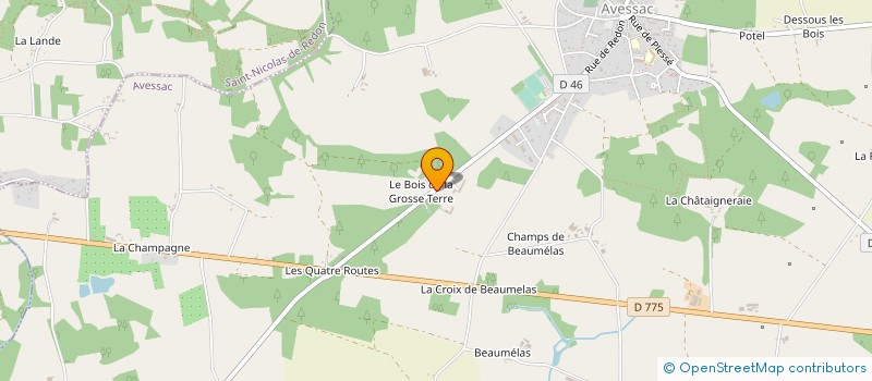 localisation de l'entreprise BERTHELOT LAURENCEAU  AVESSAC