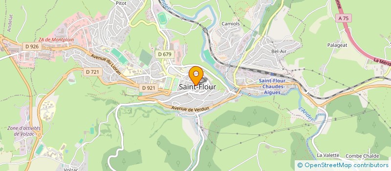 localisation de l'entreprise BERTHELOT OPTICIENS à SAINT-FLOUR