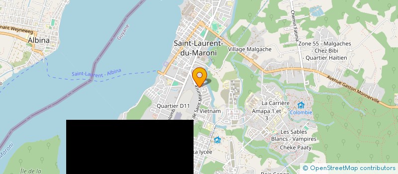 localisation de l'entreprise BERTHELOT YA FAMILY  SAINT-LAURENT-DU-MARONI