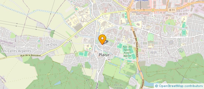 localisation de l'entreprise BERTHENON COUVERTURE  PLAISIR