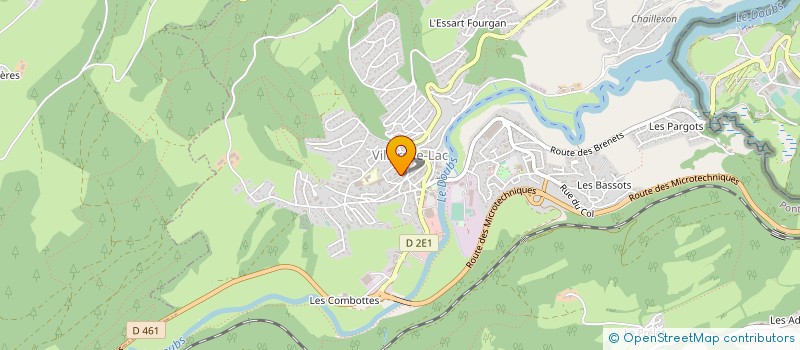localisation de l'entreprise BERTHET à VILLERS-LE-LAC