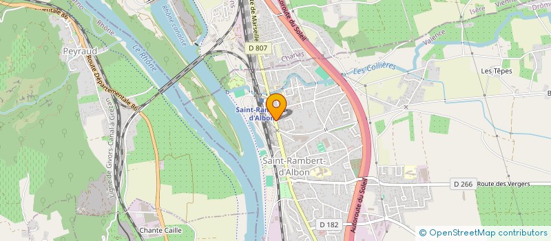 localisation de l'entreprise BERTHET COLLET  SAINT-RAMBERT-D'ALBON