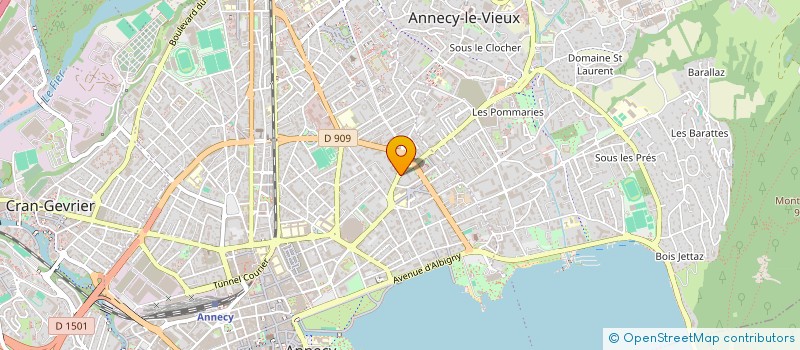 localisation de l'entreprise BERTHET IMMOBILIER à ANNECY