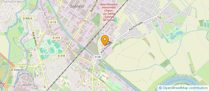 localisation de l'entreprise BERTHET LIOGIER CAULFUTY  CRISSEY