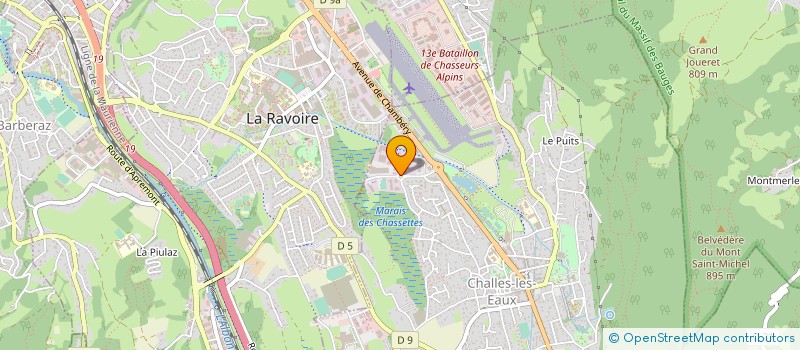 localisation de l'entreprise BERTHET MICHEL à CHALLES-LES-EAUX