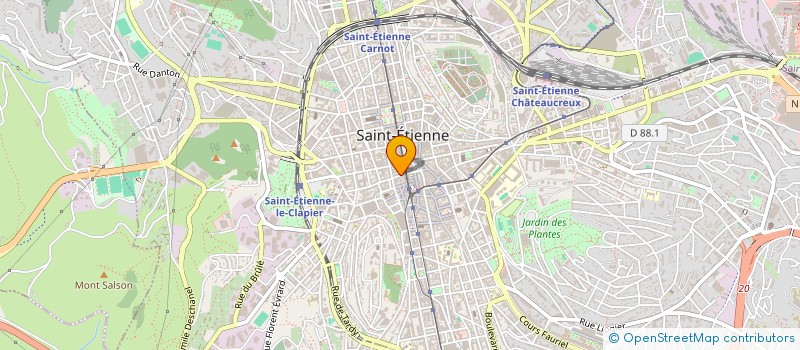 localisation de l'entreprise BERTHET SARL à SAINT-ETIENNE