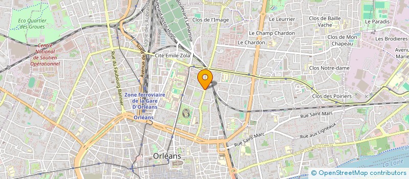 localisation de l'entreprise BERTHIER-DEROUEN à ORLEANS