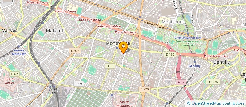 localisation de l'entreprise BERTHIER GILLES ET CHARLES à MONTROUGE