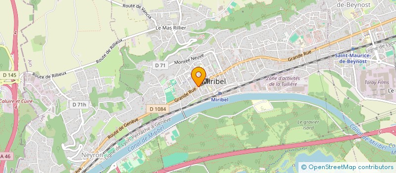 localisation de l'entreprise BERTHIER GUICHARDIERE à MIRIBEL