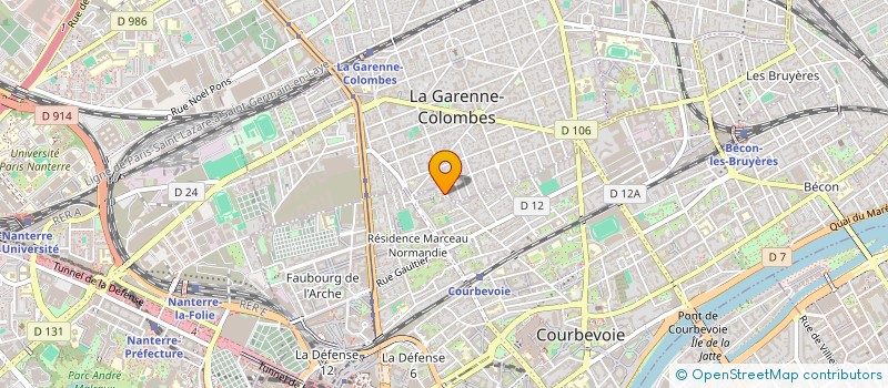 localisation de l'entreprise BERTHILE à COURBEVOIE