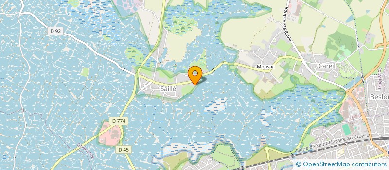 localisation de l'entreprise BERTHO-NICOL  GUERANDE