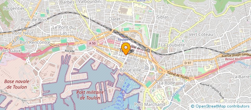 localisation de l'entreprise BERTHOLET  TOULON