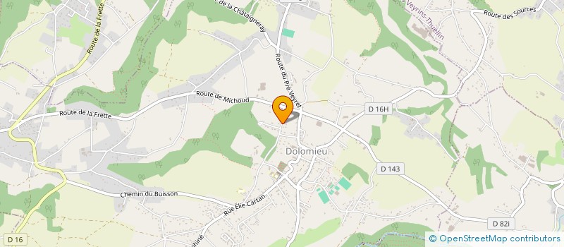 localisation de l'entreprise BERTHOLET  DOLOMIEU