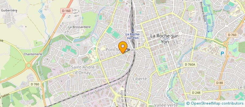 localisation de l'entreprise BERTHOME à LA ROCHE-SUR-YON