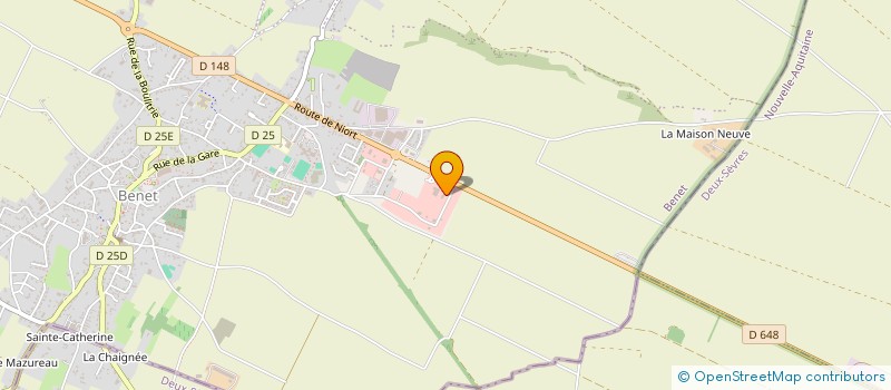 localisation de l'entreprise BERTHOME  BENET