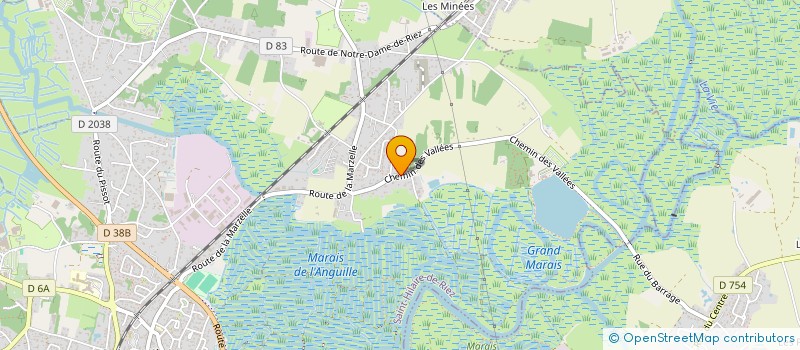 localisation de l'entreprise BERTHOME CLOTURES à SAINT-HILAIRE-DE-RIEZ