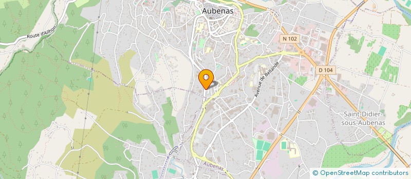 localisation de l'entreprise BERTHON à AUBENAS
