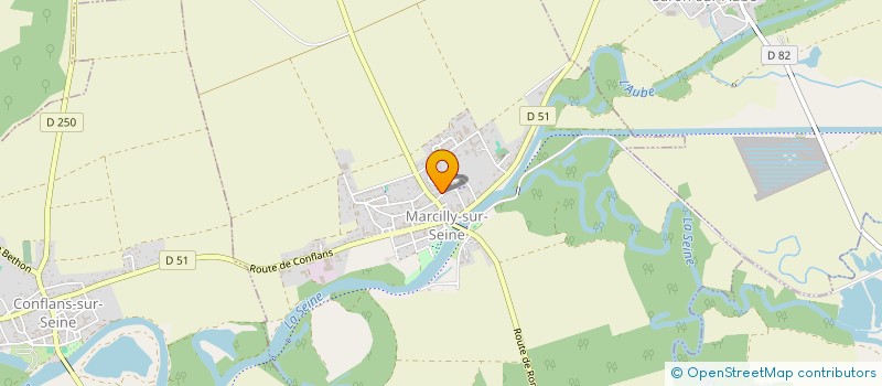 localisation de l'entreprise BERTHONNEAU Q ET E  MARCILLY-SUR-SEINE
