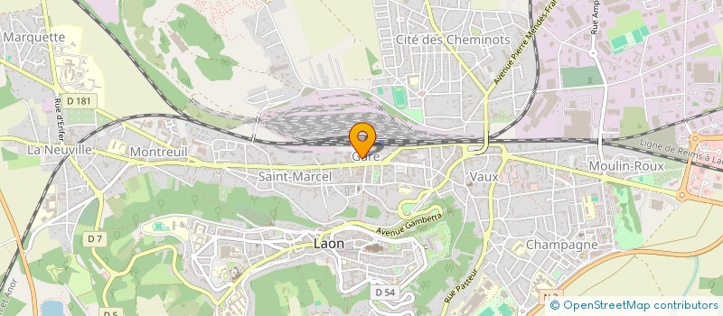 localisation de l'entreprise BERTHOU à LAON