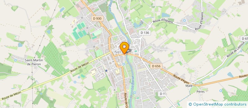 localisation de l'entreprise BERTHOU  NERAC