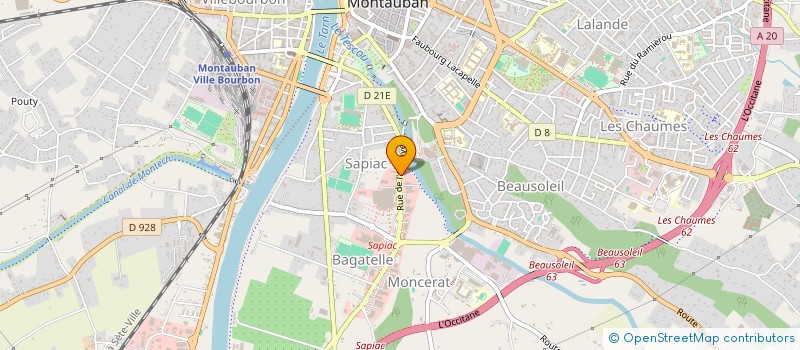 localisation de l'entreprise BERTHOU IMMO 1  MONTAUBAN