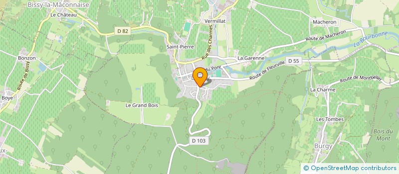 localisation de l'entreprise BERTHOUD & FILS à LUGNY