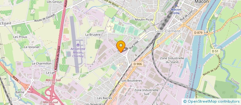 localisation de l'entreprise BERTHOUD SAS à MACON