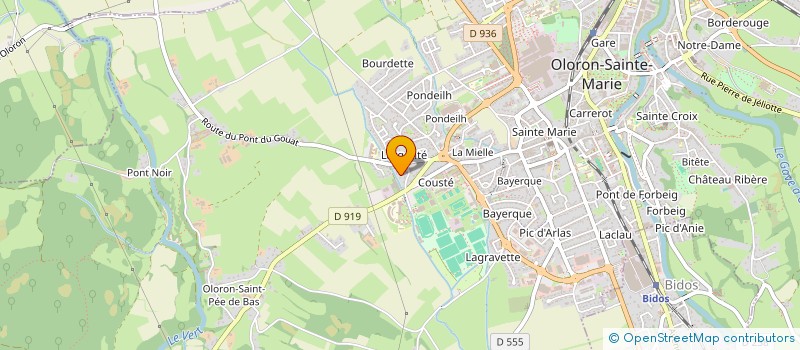 localisation de l'entreprise BERTHOUMIEU  OLORON-SAINTE-MARIE