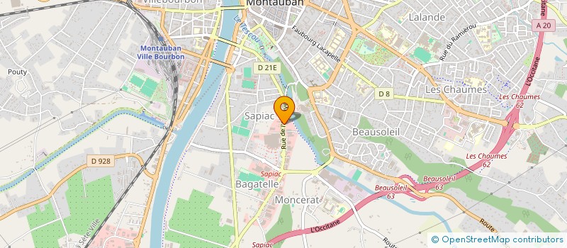 localisation de l'entreprise BERTHOUMIEUX-CIRCELLI DEVELOPPEMENT  MONTAUBAN