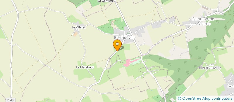localisation de l'entreprise BERTHOUVILLE RANDONNEES  BERTHOUVILLE